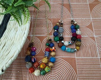 MADE-TO-ORDER Colorful Two Strand Bead Necklace