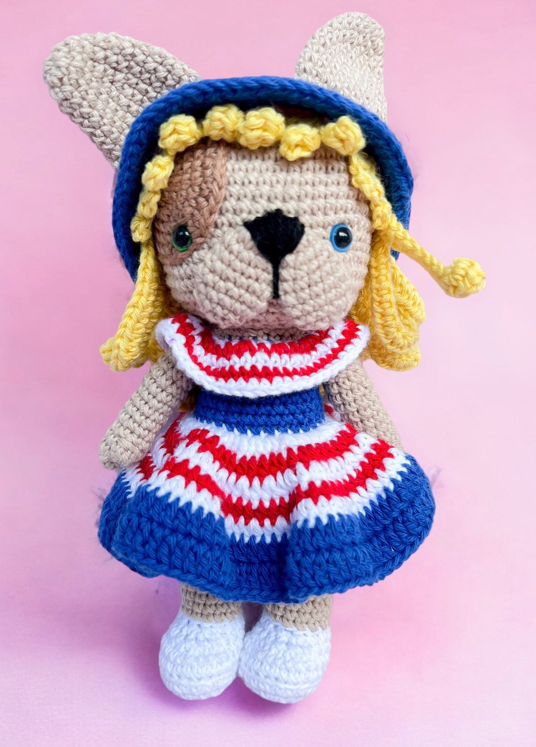 French Bulldog Crochet amigurumi Crochet Dog Keychain Etsy