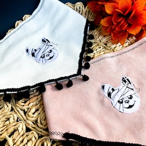 French Bulldog | Reversible Bandana | Cute Bandana | Frenchie Bandana | Halloween Bandana | Frenchie Halloween Bandana | Embroidery Bandana