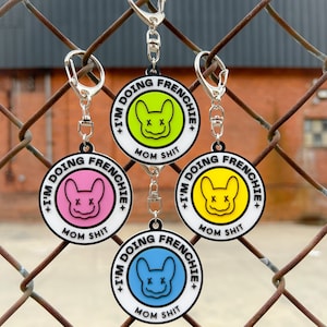 French Bulldog Keychain | Frenchie Keychain | Dog Keychain| Gift For Pets Lover | Girl Bag Charm Keychain