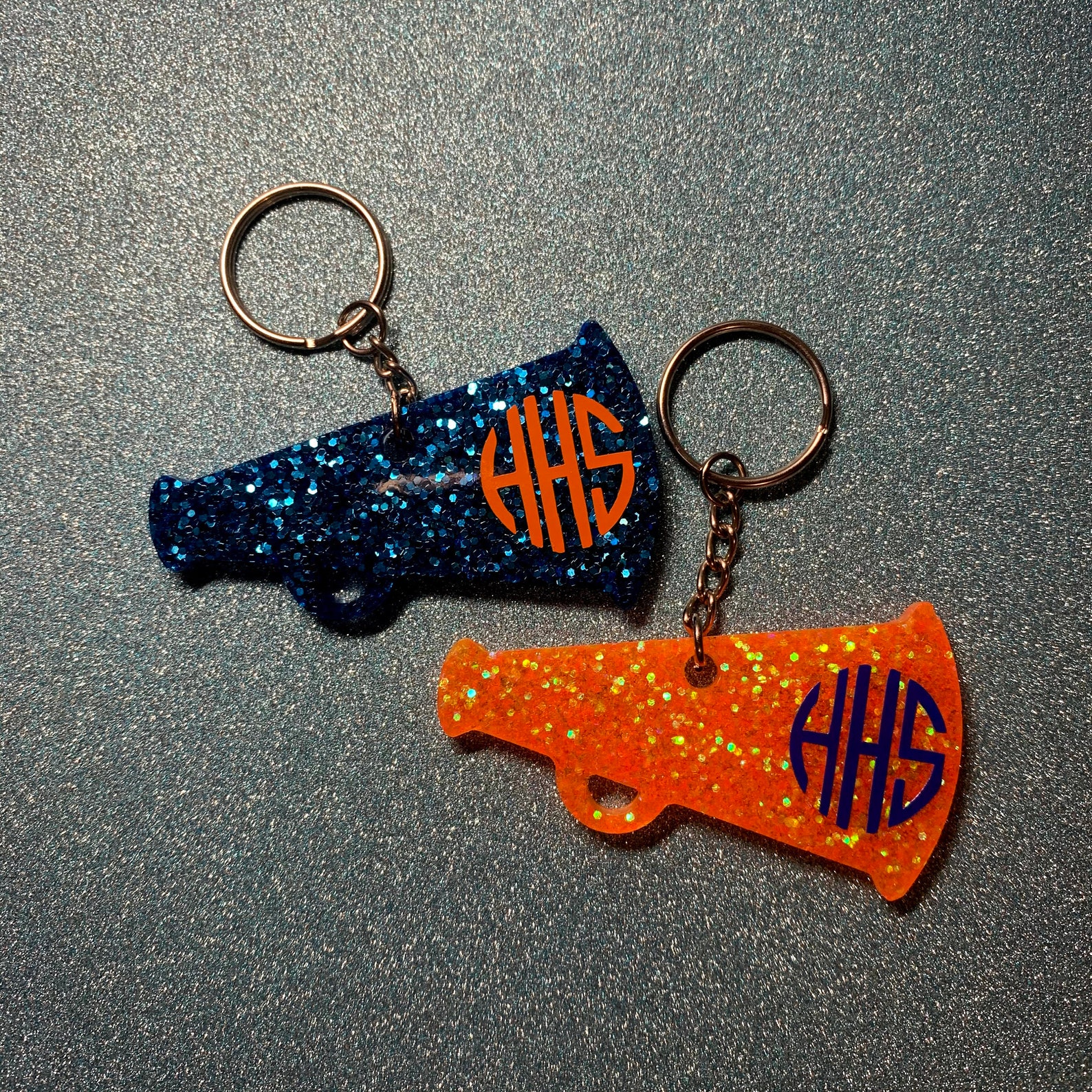 Cheer Megaphone Custom Keychain Etsy