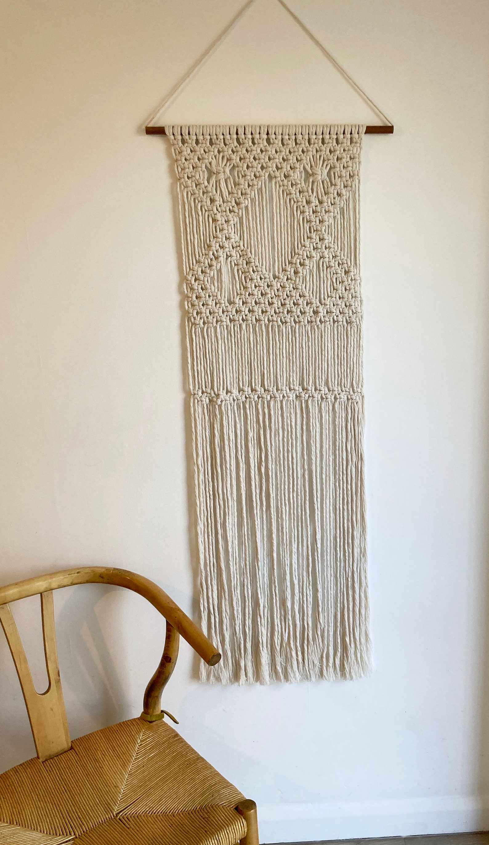Macrame Wall Hanging Extra Long Etsy