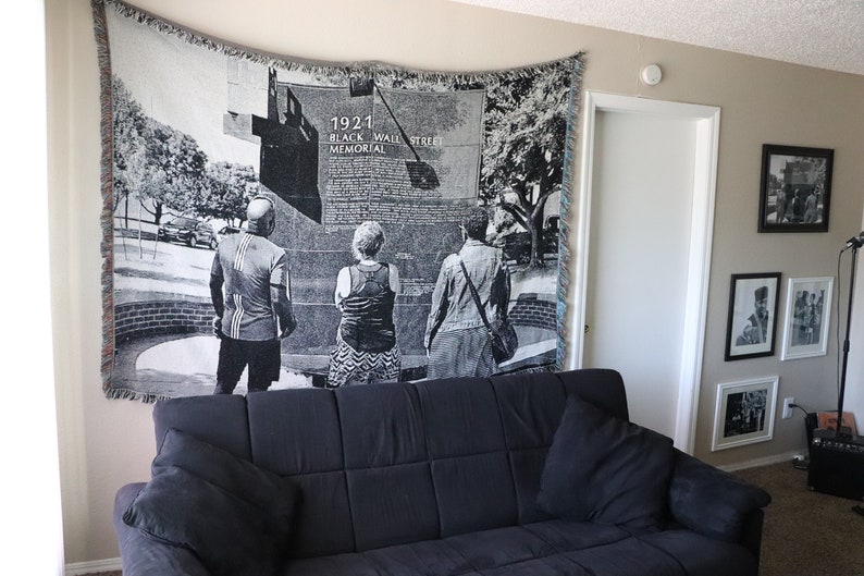 A Black Wall Street Memorial Blanket Tulsa Oklahoma Riot Christmas