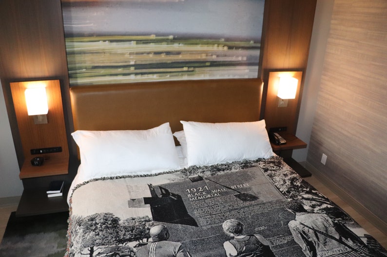 A Black Wall Street Memorial Blanket Tulsa Oklahoma Riot Christmas