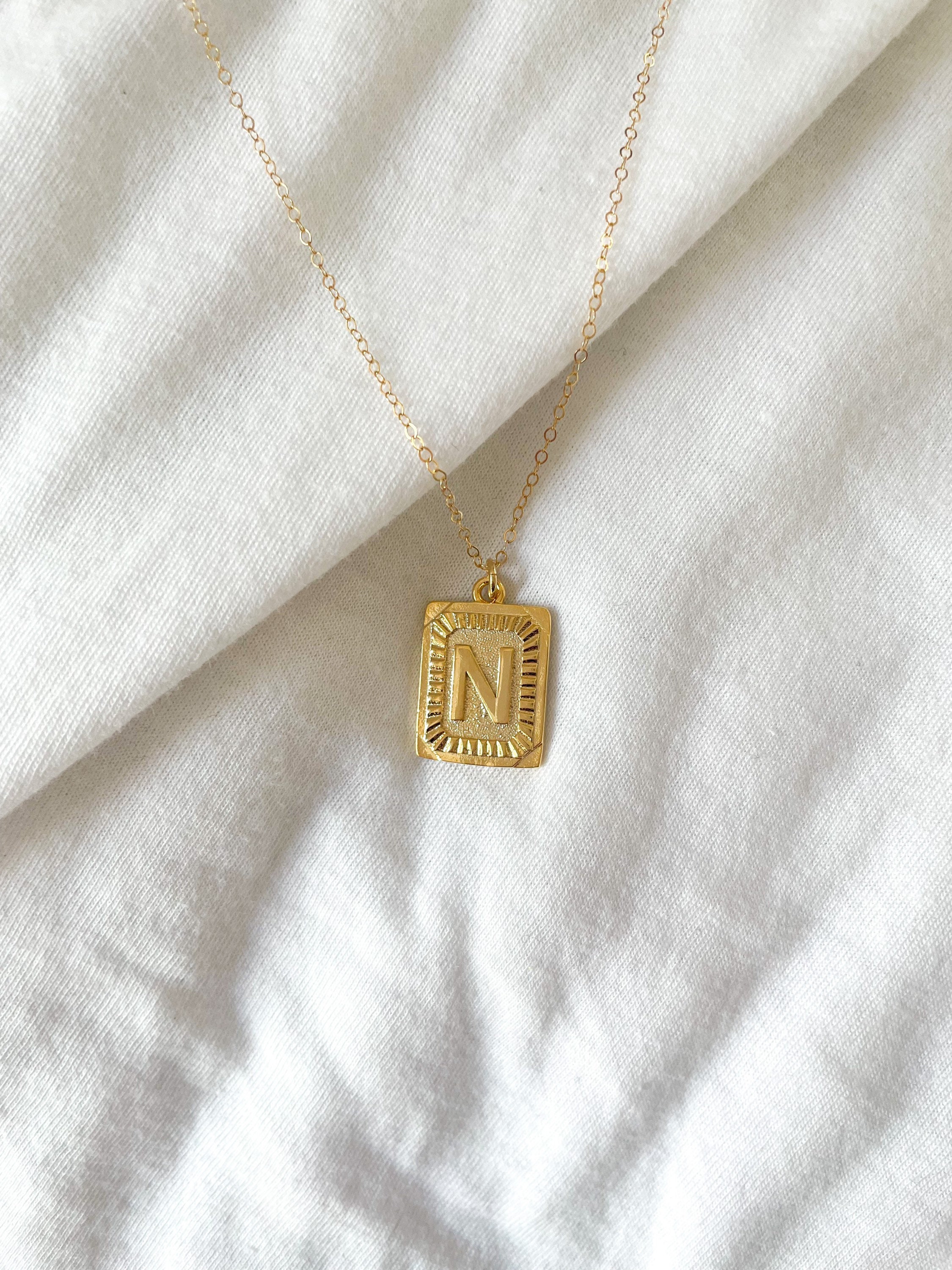 initial pendant necklace