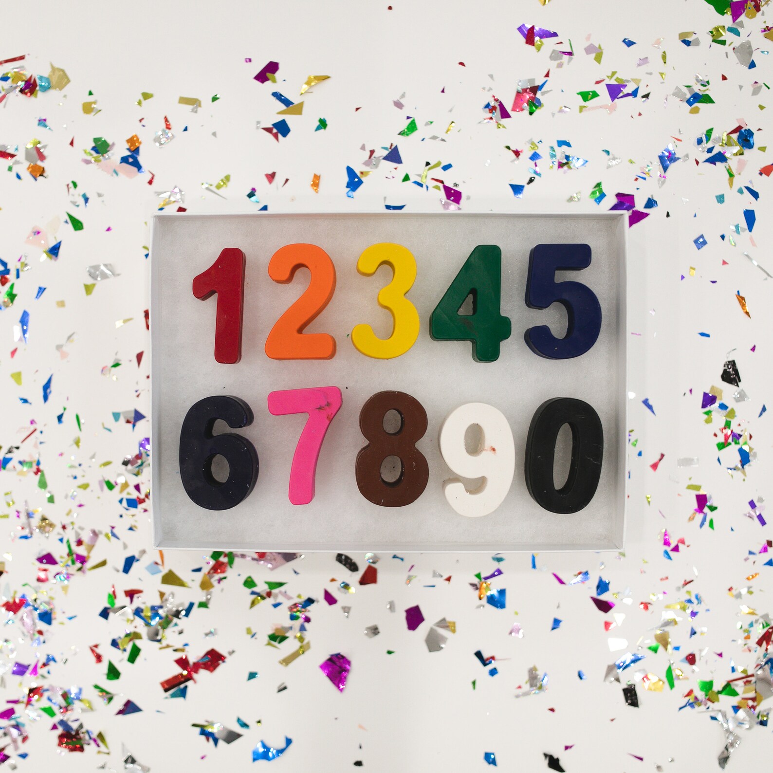Number Crayons Crayon Numbers 09 Crayon Numbers Crayon Etsy