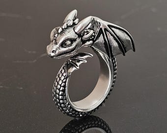 GNOCE How to Train Your Dragon Collana Senza Denti Wingbeat Dragon Con Ali In Argento Sterling 925 Per Donne e Uomini Regalo Di Gioielli