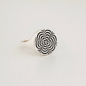 Hypnosis Spiral Jewelry, İllusionist Ring, Psychedelic Jewelry, Hypnotic Ring, Optical Illision Ring