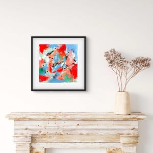 Abstract Acrylic Painting, Original Art Not Print, Mixed Media, Modern Art, Contemporary Art, Small Painting, Abstract Art