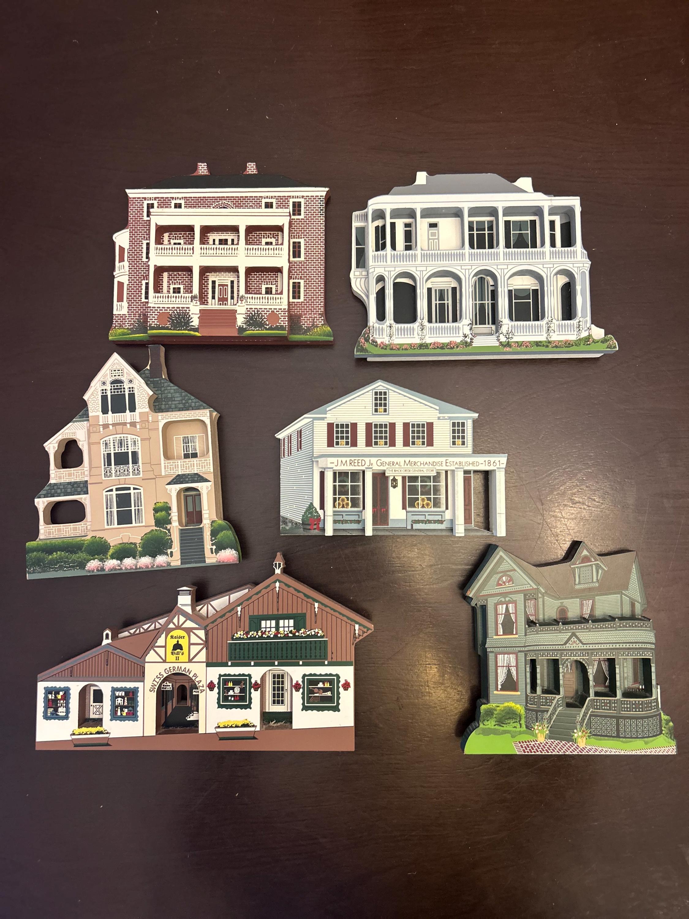 CHOICE: Shelia's Houses 1990's wooden building Shelf Sitter pieces