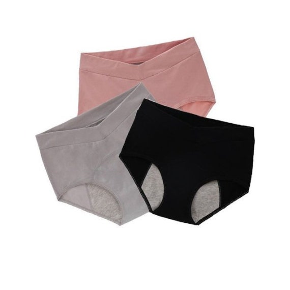 Flowies 3 PACK Boyshort Period Panties Period Underwear Eco Menstrual  Pantyliner Reusable Pad Leakproof Culotte Menstruelle Cotton 