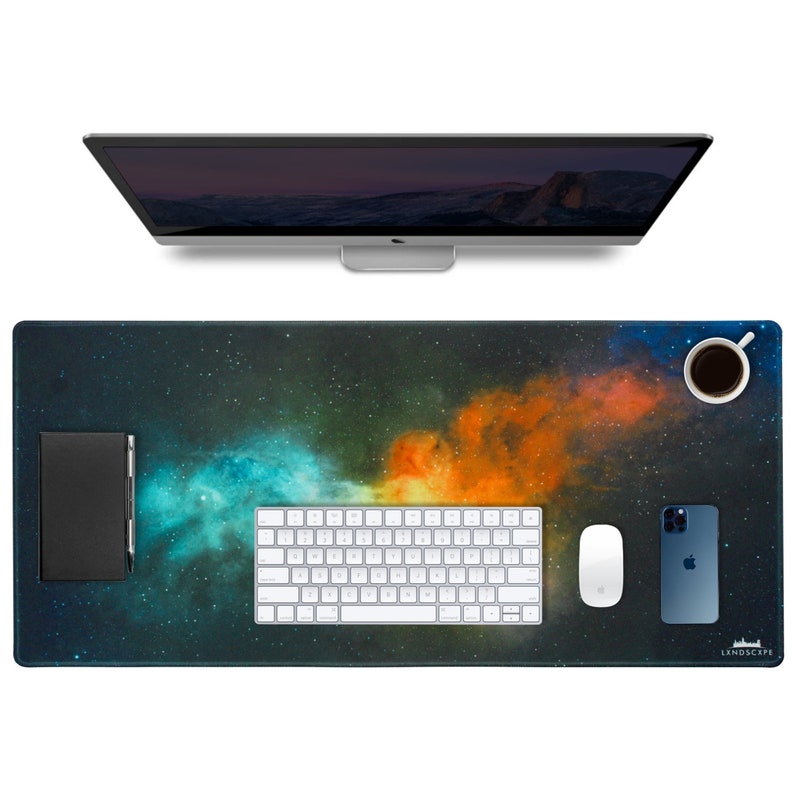 LIMITED DEAL Lxndscxpe Mouse Pad High Quality Desk Mat with Unique Design Colorful Space Scenery by Lxndscxpe image 1