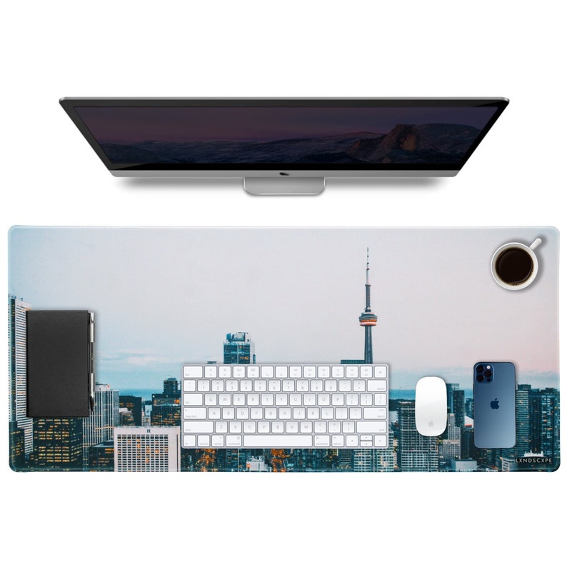 LIMITED DEAL Lxndscxpe Mouse Pad High Quality Desk Mat with Unique Design Canada CN Tower, Toronto by Lxndscxpe image 1