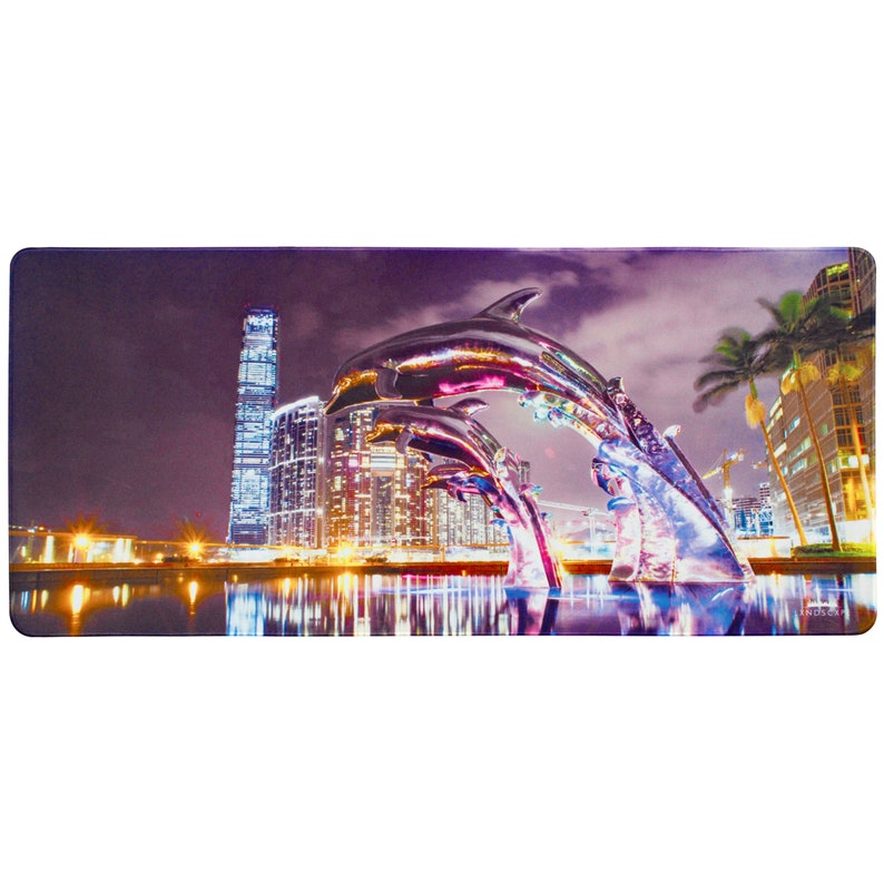 Large Mouse Pad Professional Desk Pad High Quality Desk Mat with Unique Design Effervescent City by Lxndscxpe image 3