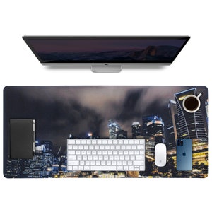 LIMITED DEAL Lxndscxpe Mouse Pad High Quality Desk Mat with Unique Design Modern City Merlion Park, Singapore by Lxndscxpe image 1