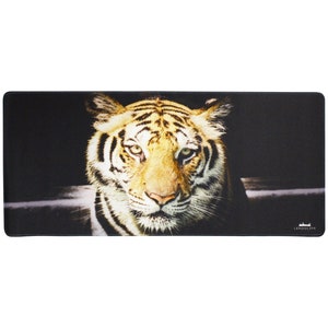 Large Mouse Pad Professional Desk Pad High Quality Desk Mat with Unique Design Big Cat Feline Model Bengal Tiger by Lxndscxpe image 3