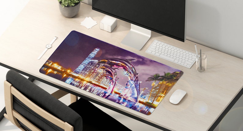 Large Mouse Pad Professional Desk Pad High Quality Desk Mat with Unique Design Effervescent City by Lxndscxpe image 2