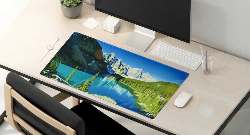 LIMITED DEAL Lxndscxpe Mouse Pad Professional Desk Pad High Quality Desk Mat Unique Design Moraine Lake, Banff by Lxndscxpe image 2