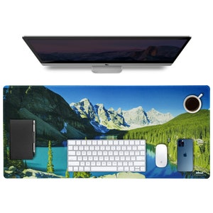 LIMITED DEAL Lxndscxpe Mouse Pad Professional Desk Pad High Quality Desk Mat Unique Design Moraine Lake, Banff by Lxndscxpe image 1