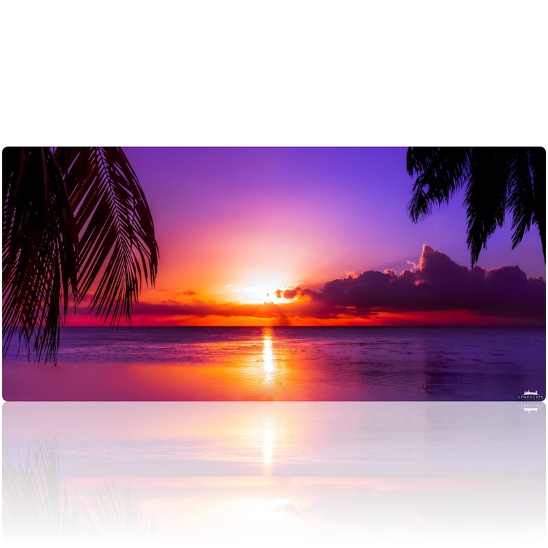 LIMITED DEAL Lxndscxpe Mouse Pad High Quality Desk Mat with Unique Design Calm and Relaxing Purple Paradise Sunset by Lxndscxpe image 7