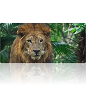 Large Professionnal Mouse Pad with Unique Design High Quality Desk Mat and Desk Pad for Home and Work Wild Animal Lion image 4