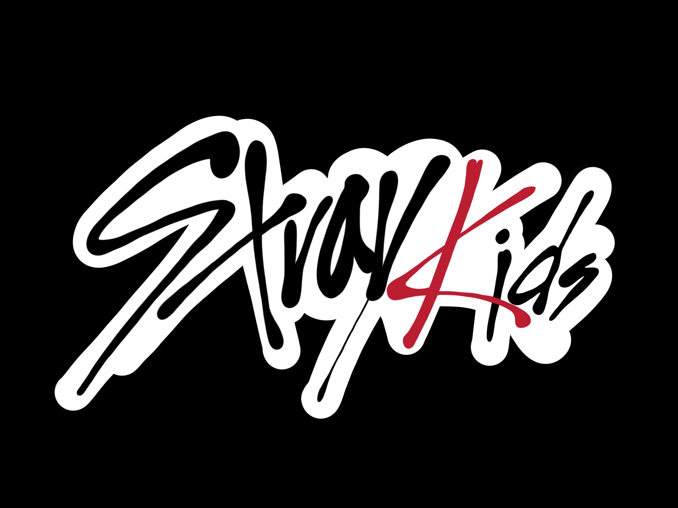 Надпись stray kids