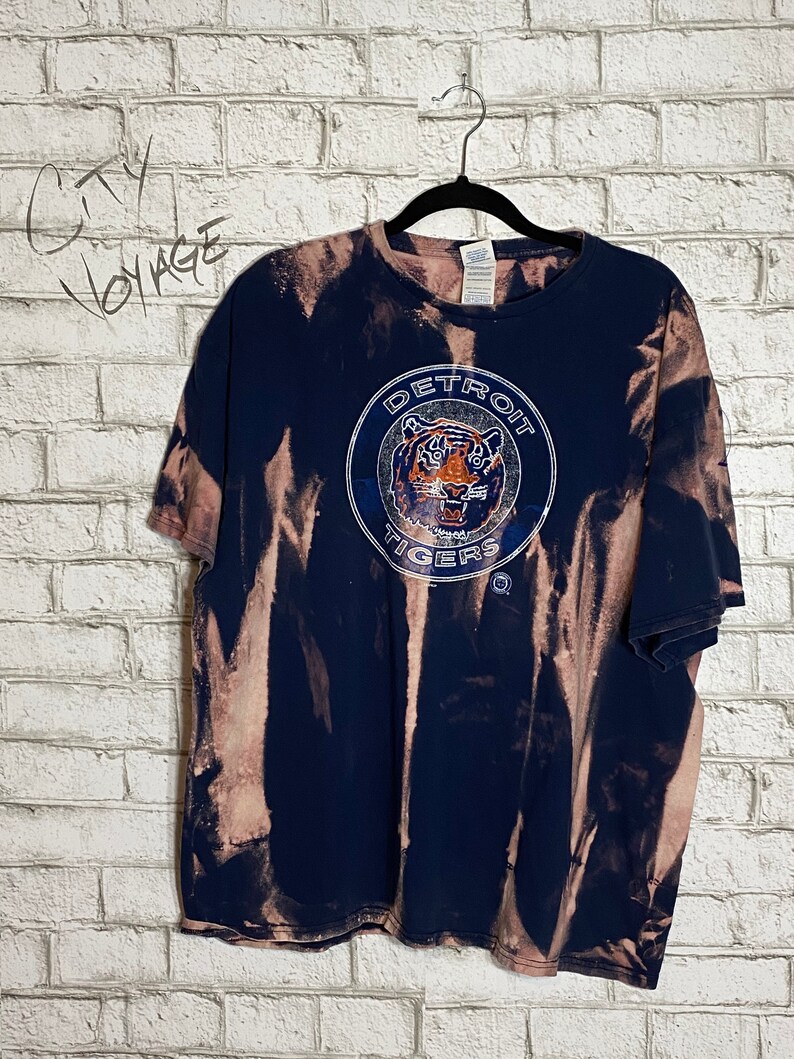 Detroit Tigers acid washed t-shirt