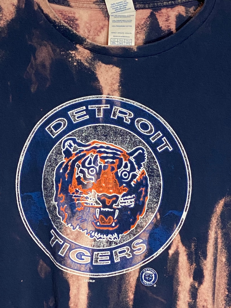 Detroit Tigers acid washed t-shirt