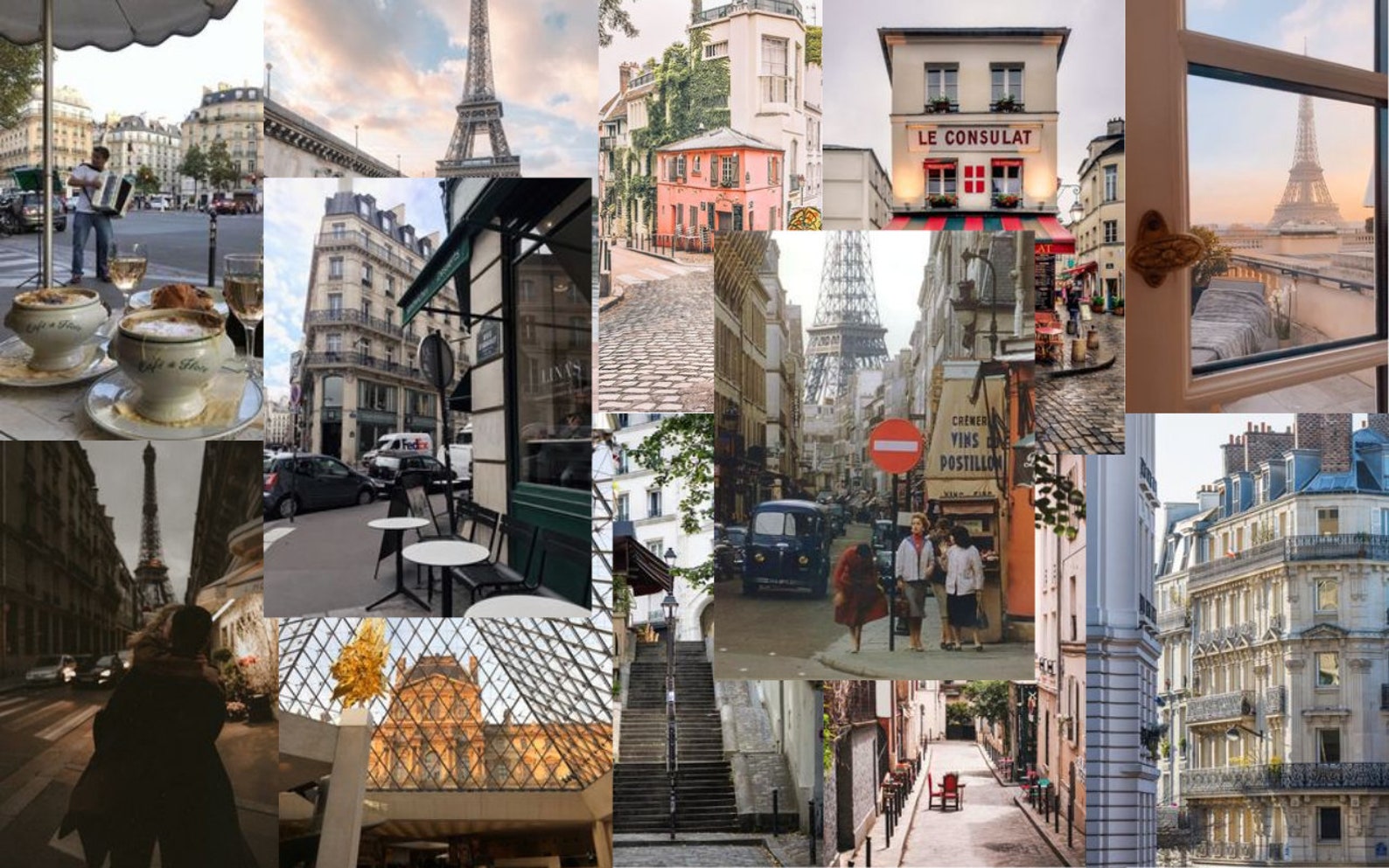 Desktop collage paris aesthetic | Etsy