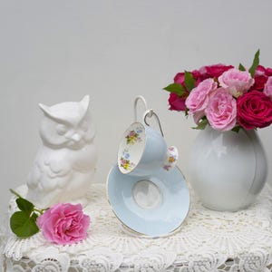 Beautiful Vintage Elizabethan - Coffee Cup with Saucer by Taylor & Kent, Bone China Porcelain.