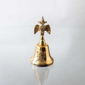 Antique Bell &quot;Peterhof&quot; table bell, made in Russia 18th century, reception Bell, church bell.
