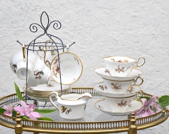 Vintage Grosvenor Fine Bone China Tea Set, J&G,  – “Old English” Pattern – Made in England