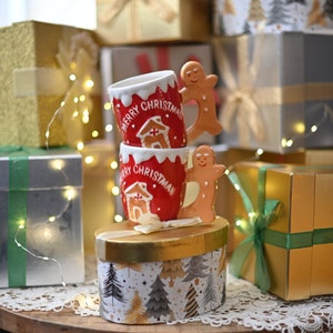 Feëengeschenk - Glazen Beker - Kerstbeker - Rietje - Deksel