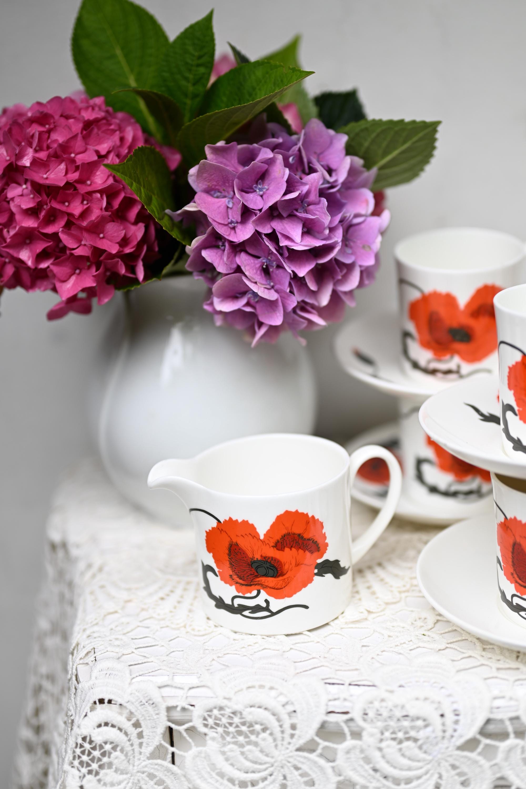 ヴィンテージ ウェッジウッド スージークーパー コーンポピー ティー