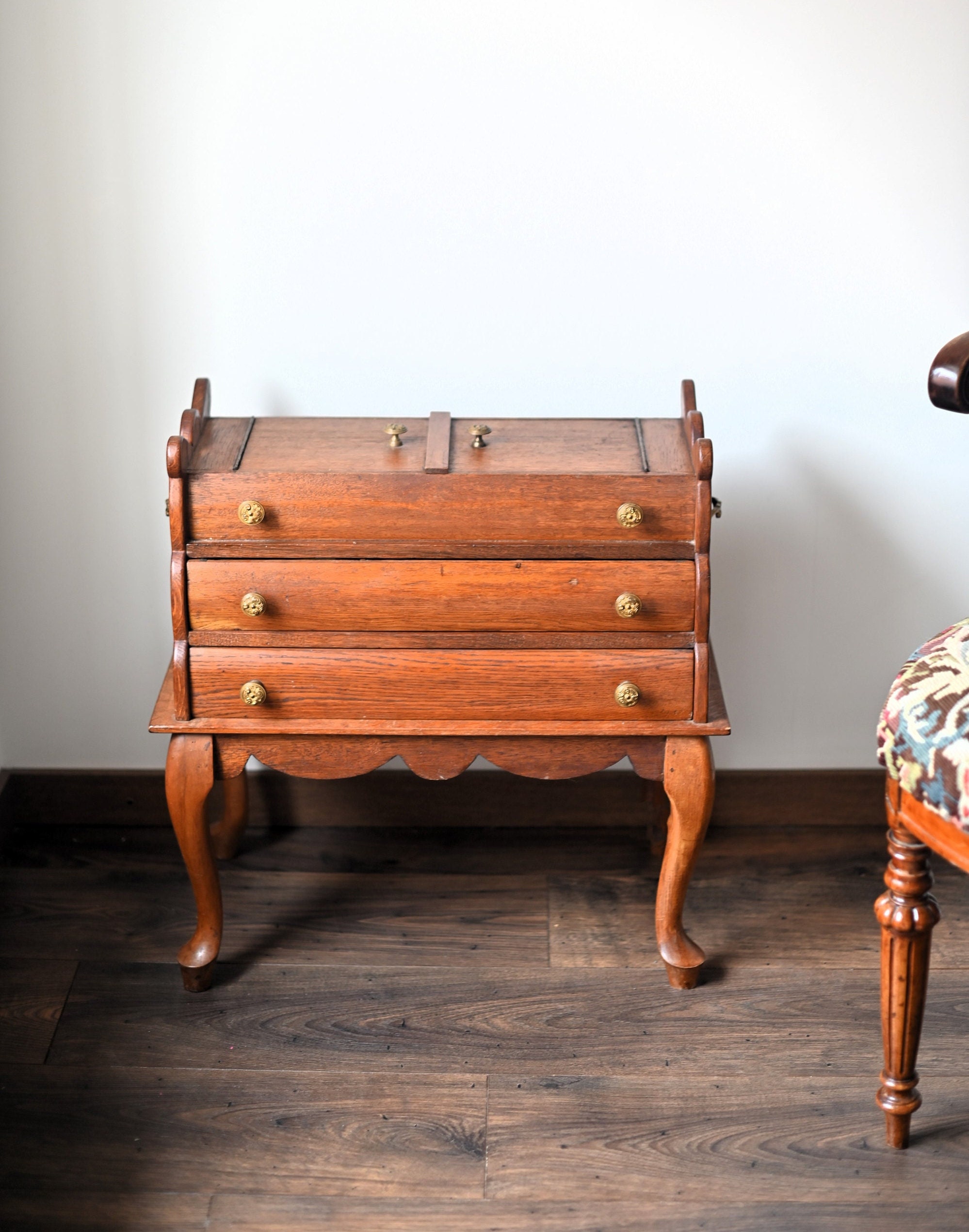Antique folding sewing table - Etsy 日本