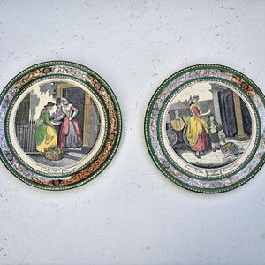 2 Antique Adams Pottery Wall Plate,&quot;Cries of London&#39;&#39; , Pottery Plates, Collectors Plates 1920&#39;s, in perfect condition!!