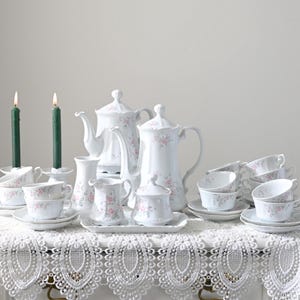 Vintage rare MITTERTEICH BAVARIA PORCELAIN, made in Germany, vintage set of 40, Mother&#39;s Day gift, excellent condition.