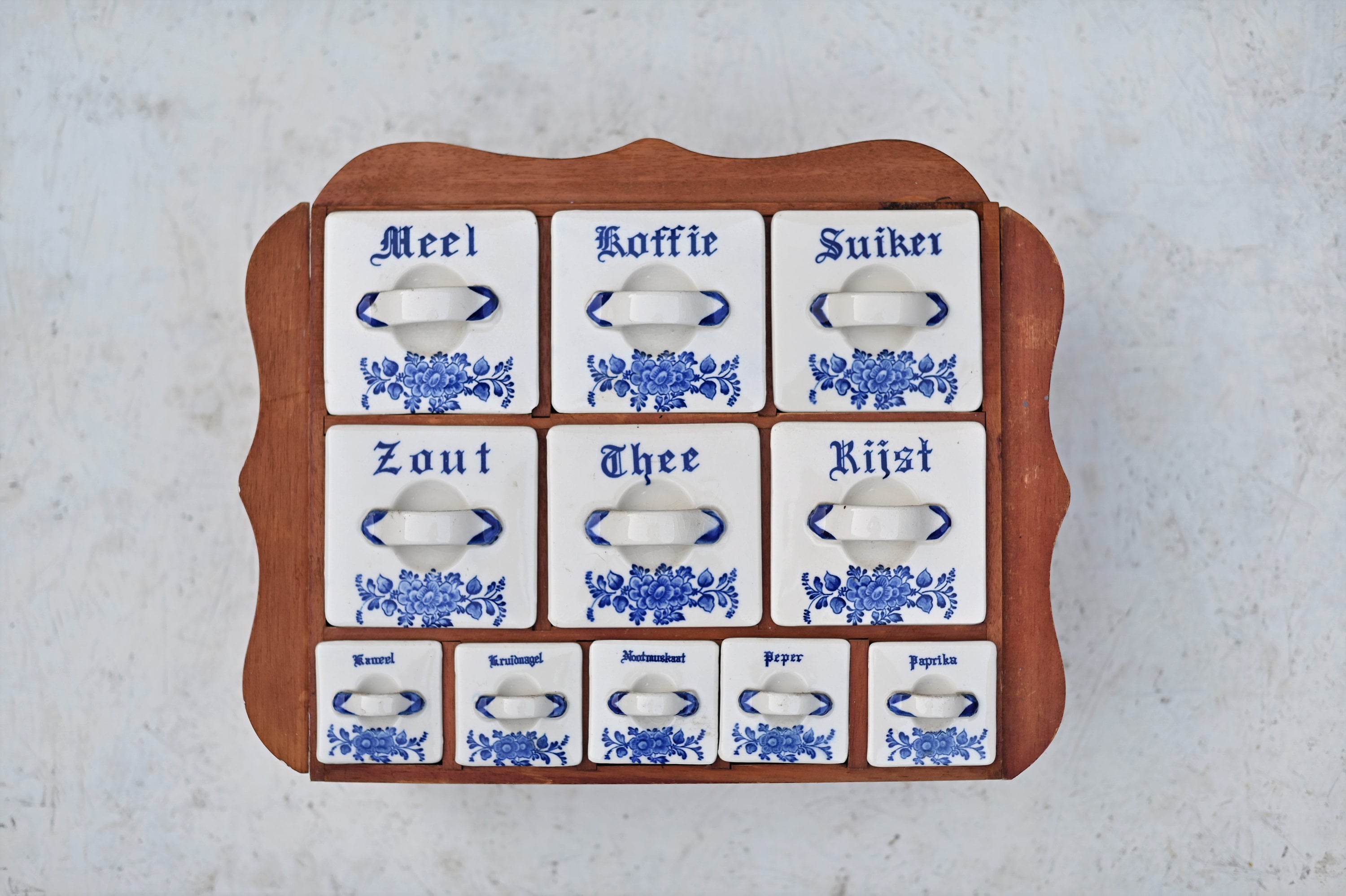 Millimeter is meer dan Corporation Antique Very Nice Spice Rack From Delft Blue Made in Holland. - Etsy