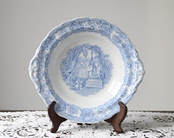 Antieke Blauwwitte Schaal – “Orient” – E.B. Radford – Engeland – ca. 1900 – 31 cm