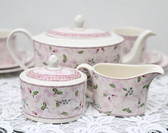 Vintage Johnson Brothers 'rose Damask' Service for 5 Persons. - Etsy
