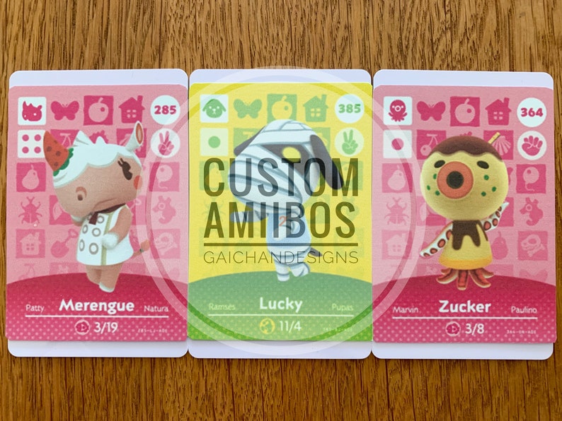 Animal Crossing Amiibo Cards NFC cards Custom Made | Etsy