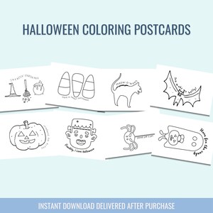 Cartes postales imprimables d'Halloween