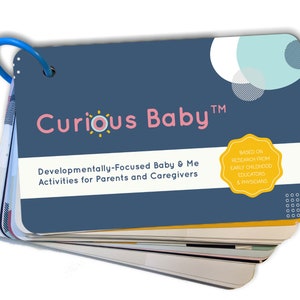 Curious Baby Cards (0-12 mo) – Award Winning 40+ Developmentally-Focused Creative Activities for Parents, Grandparents & Caregivers