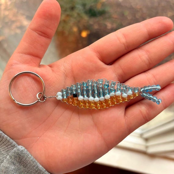 beaded fishing lures Beaded Fish Keychain