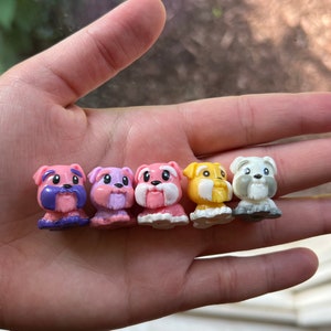 10 Random Squinkies Animal Figures - Loose Pack, No Container - Cute Mini Toys For Girls
