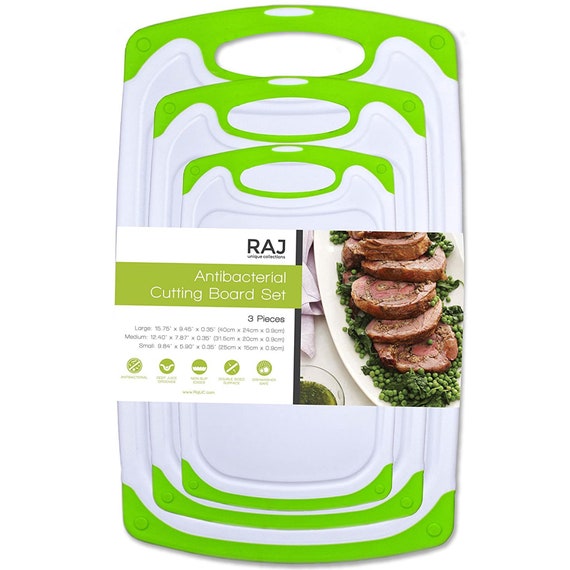 Cutting Board for Kitchen Antimicrobial, No Slip Large Chopping