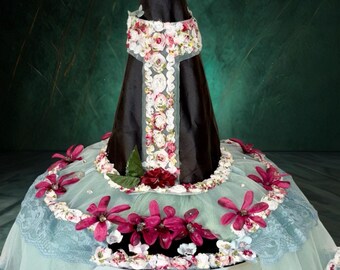 Floral Witch Hat – Handmade Fairycore Renaissance Costume Headwear