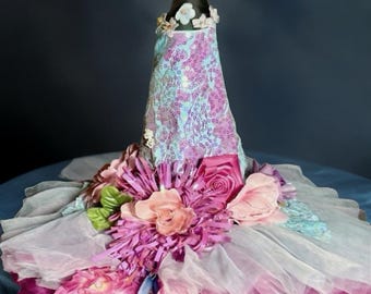 Sombrero de bruja de hada floral - Sombrero de disfraz Fairycore