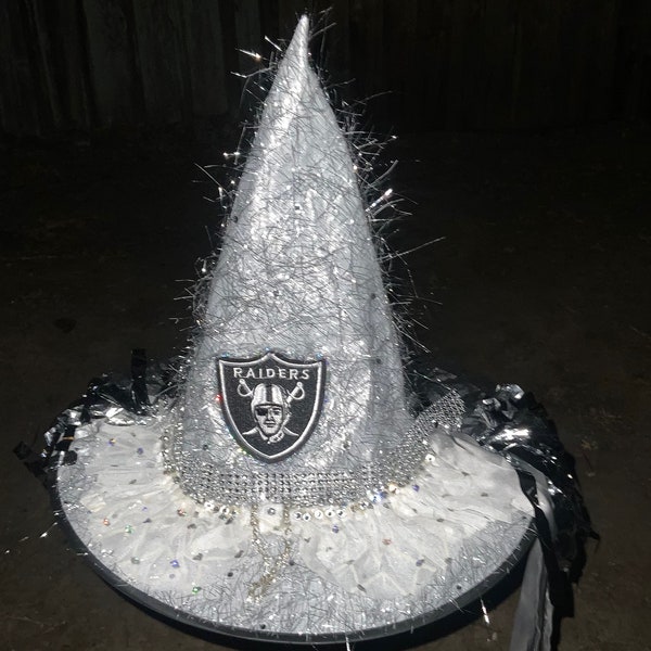 Raiderette witch hat. One of a kind Witchhat made by footballs fabulous females.