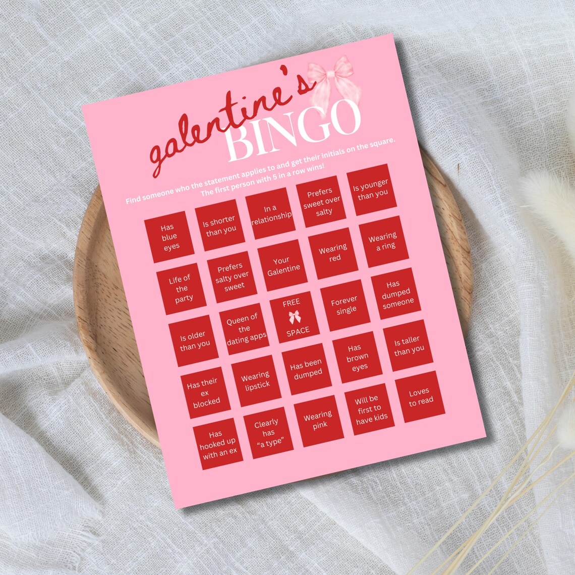 Galentines Bingo, Human Bingo, Valentines Day Bingo, Galentines Day ...